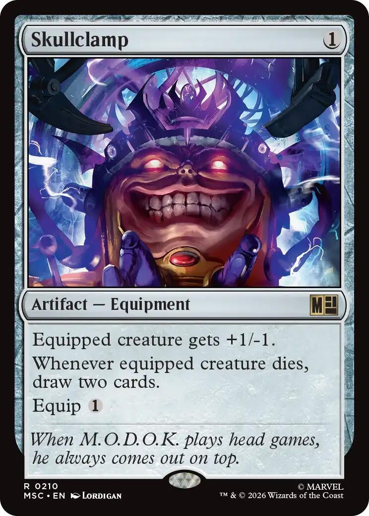 Image for Skullclamp (210) (MSC) - Magic: The Gathering