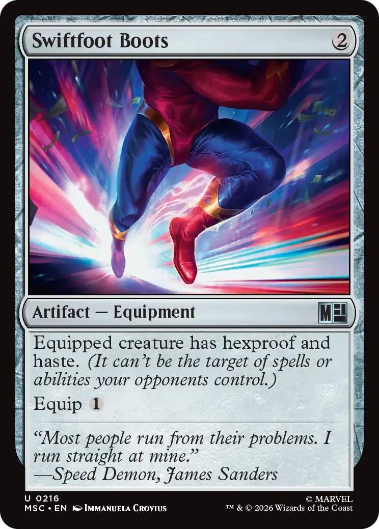 Image for Swiftfoot Boots (Surge Foil) (216) (MSC) - Magic: The Gathering