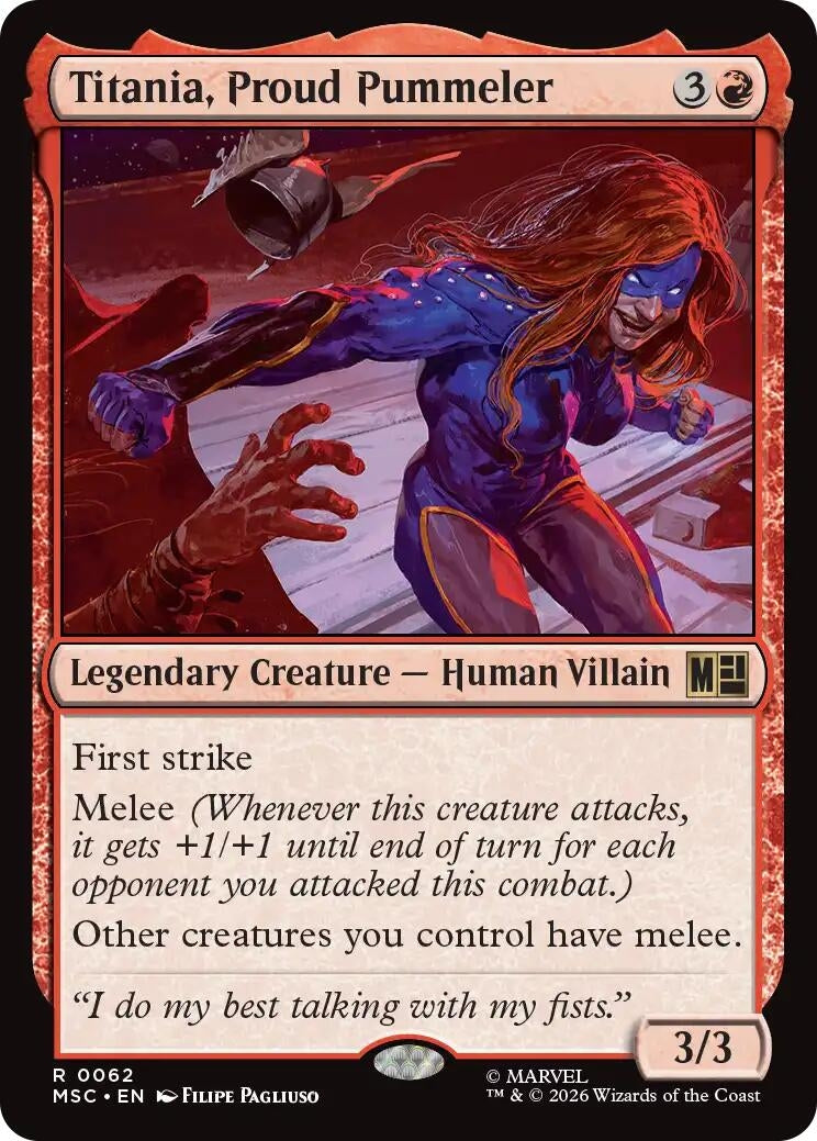Image for Titania, Proud Pummeler (Surge Foil) (62) (MSC) - Magic: The Gathering
