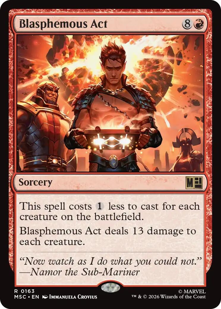 Image for Blasphemous Act (163) (MSC) - Magic: The Gathering
