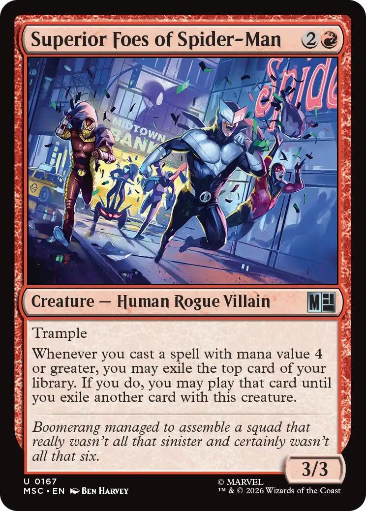 Image for Superior Foes of Spider-Man (Surge Foil) (167) (MSC) - Magic: The Gathering