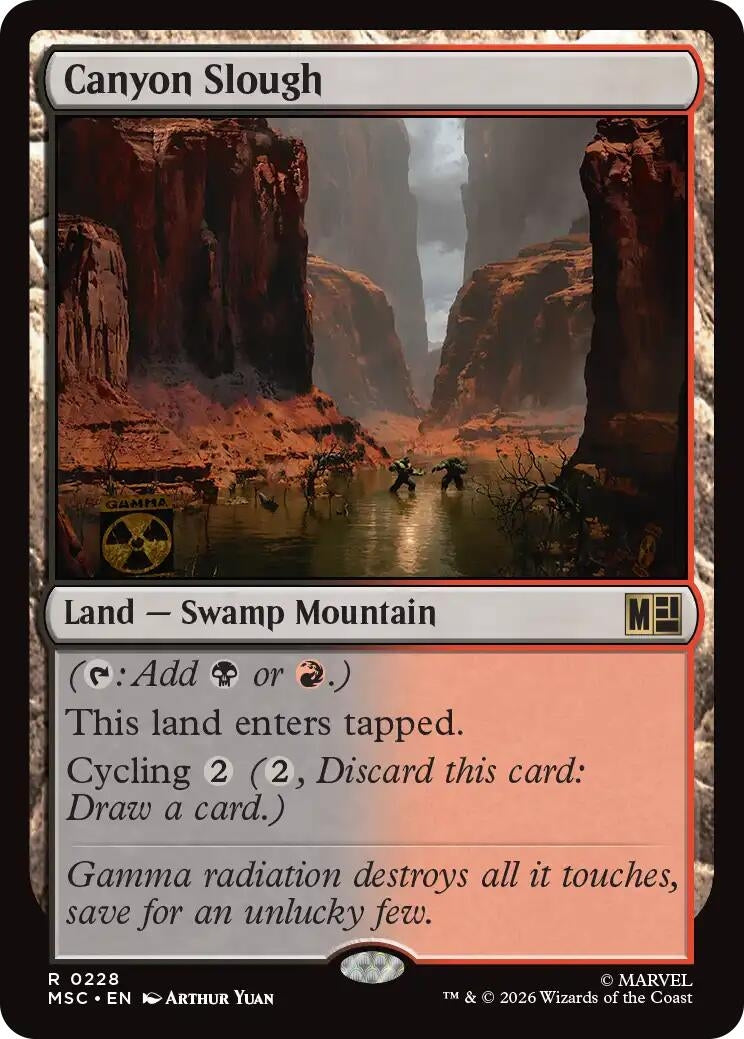 Image for Canyon Slough (228) (MSC) - Magic: The Gathering