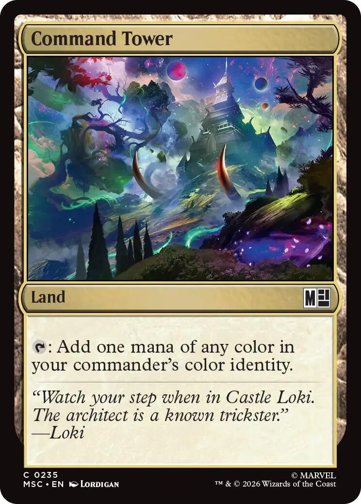 Image for Command Tower (0235) (Surge Foil) (235) (MSC) - Magic: The Gathering