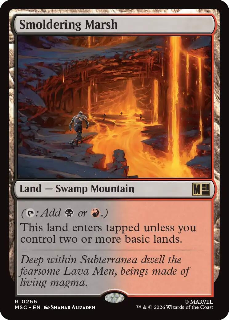 Image for Smoldering Marsh (266) (MSC) - Magic: The Gathering