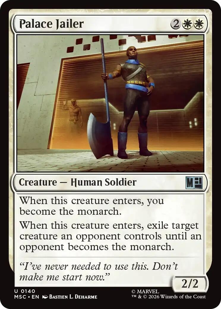 Image for Palace Jailer (140) (MSC) - Magic: The Gathering