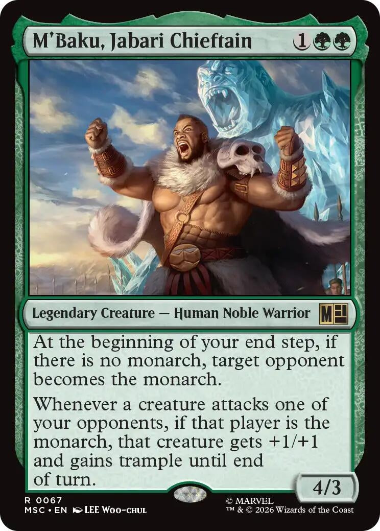 Image for M'Baku, Jabari Chieftain (67) (MSC) - Magic: The Gathering