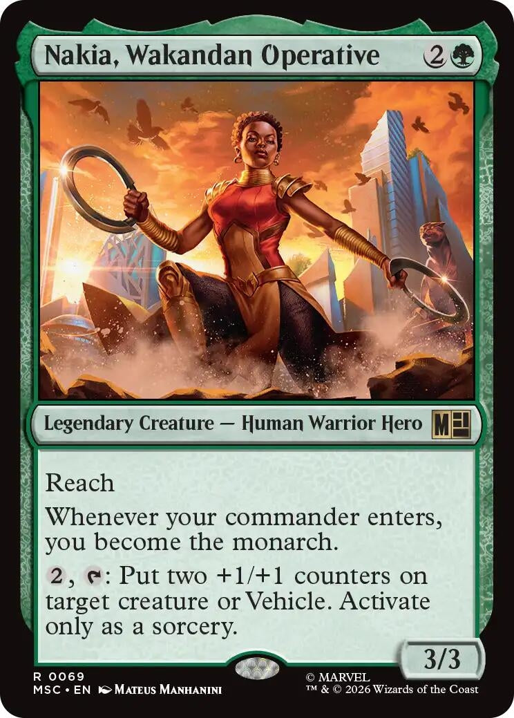 Image for Nakia, Wakandan Operative (69) (MSC) - Magic: The Gathering