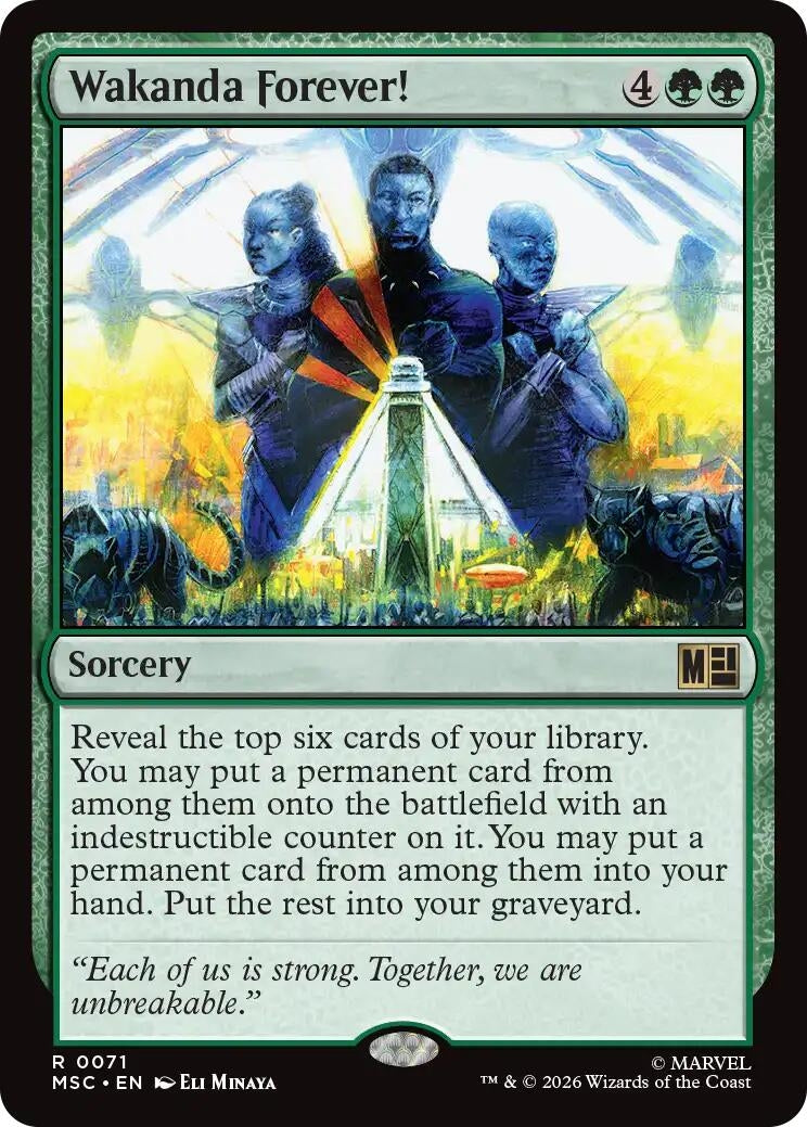 Image for Wakanda Forever! (71) (MSC) - Magic: The Gathering