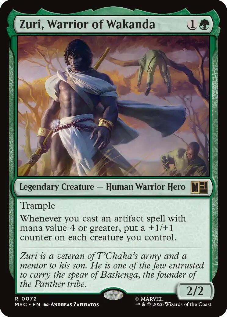Image for Zuri, Warrior of Wakanda (72) (MSC) - Magic: The Gathering