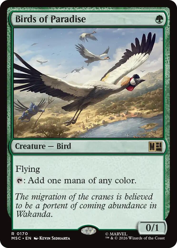 Image for Birds of Paradise (170) (MSC) - Magic: The Gathering