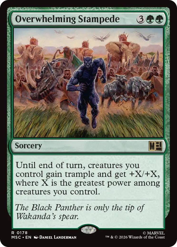 Image for Overwhelming Stampede (178) (MSC) - Magic: The Gathering