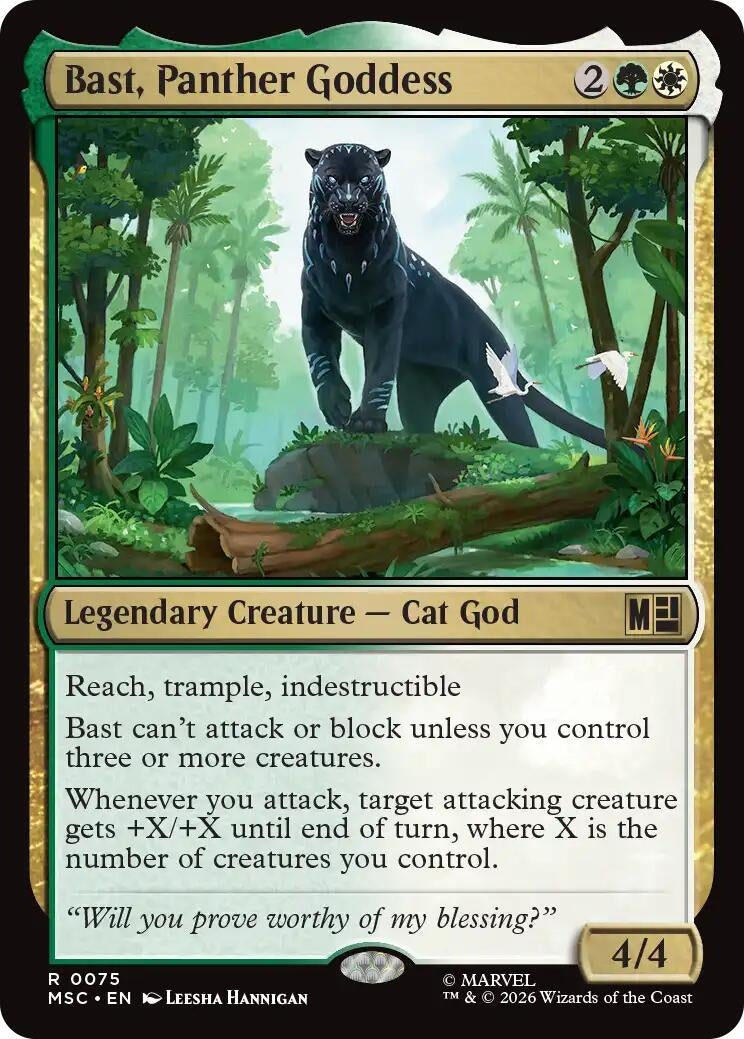 Image for Bast, Panther Goddess (75) (MSC) - Magic: The Gathering