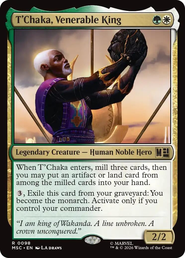 Image for T'Chaka, Venerable King (98) (MSC) - Magic: The Gathering