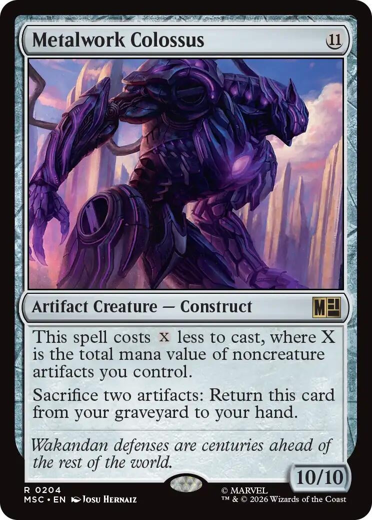 Image for Metalwork Colossus (204) (MSC) - Magic: The Gathering