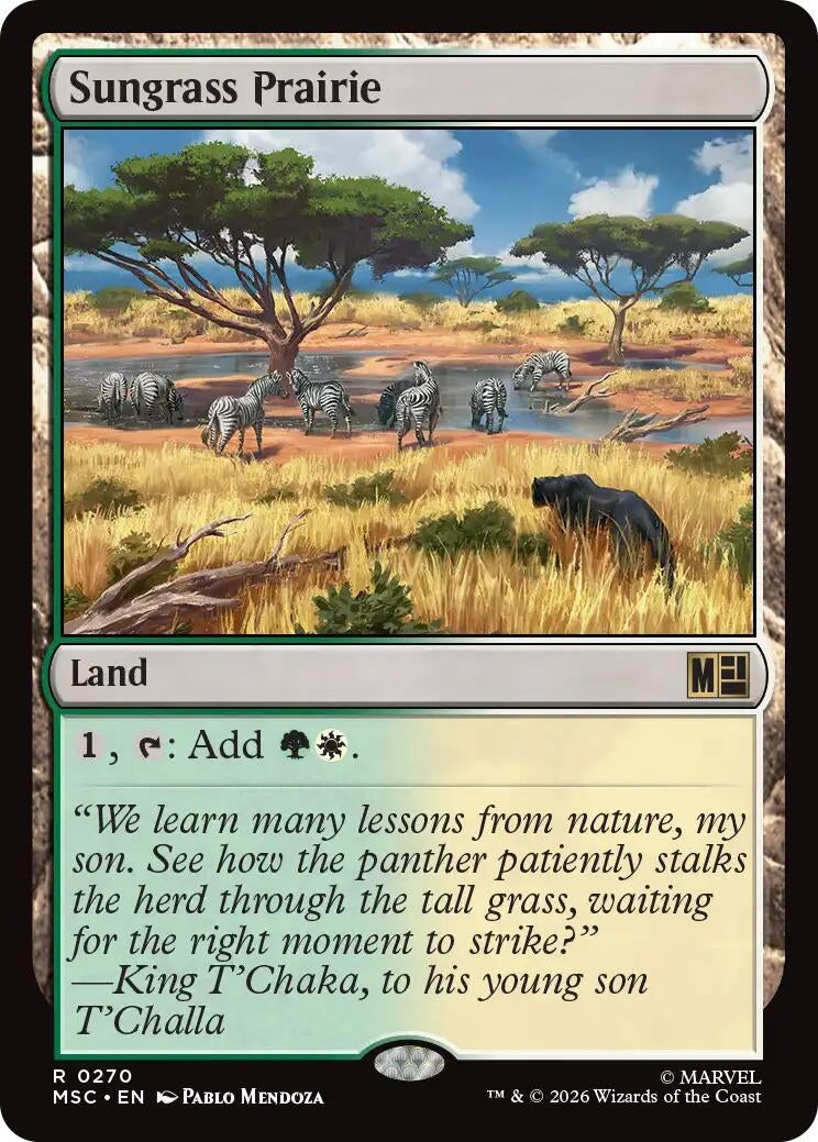 Image for Sungrass Prairie (270) (MSC) - Magic: The Gathering