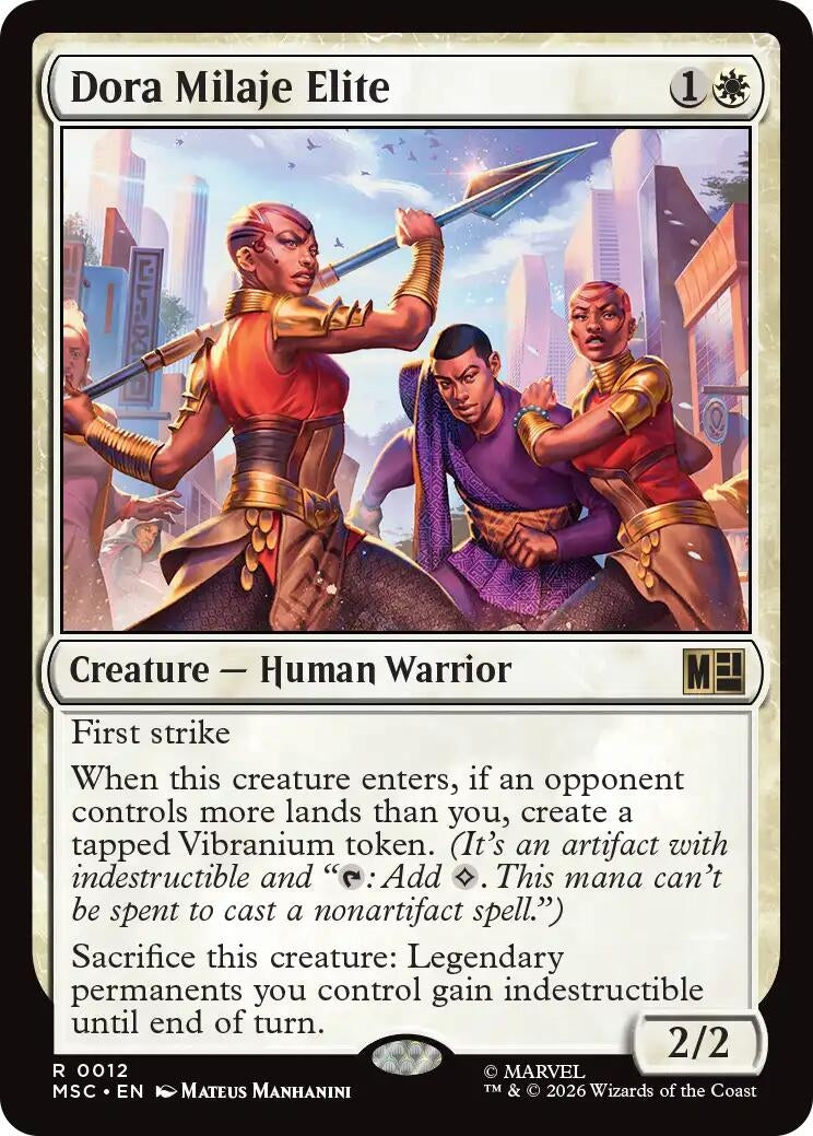 Image for Dora Milaje Elite (Surge Foil) (12) (MSC) - Magic: The Gathering