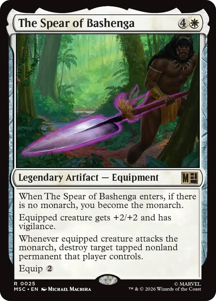 Image for The Spear of Bashenga (Surge Foil) (25) (MSC) - Magic: The Gathering