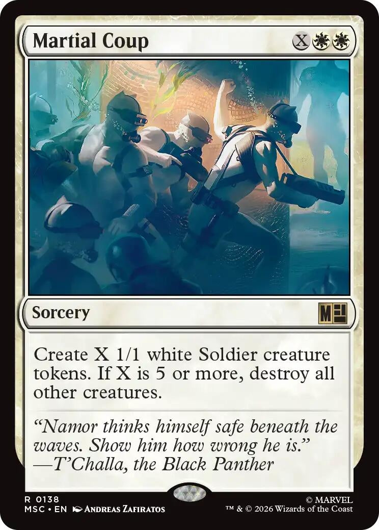 Image for Martial Coup (Surge Foil) (138) (MSC) - Magic: The Gathering