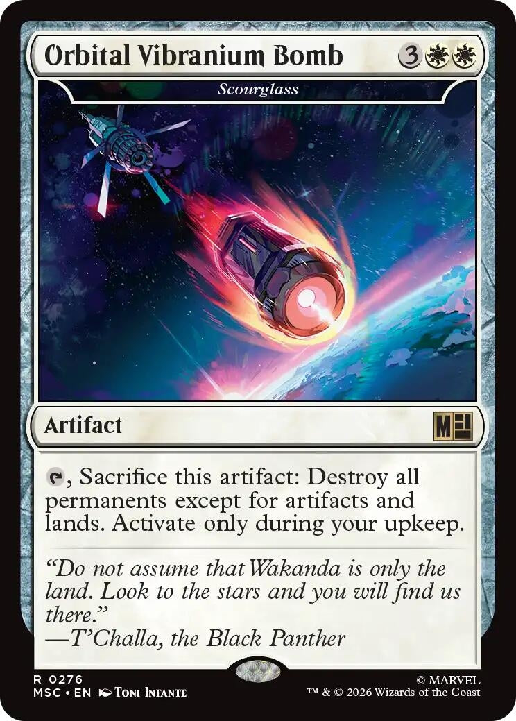 Image for Orbital Vibranium Bomb - Scourglass (Surge Foil) (276) (MSC) - Magic: The Gathering
