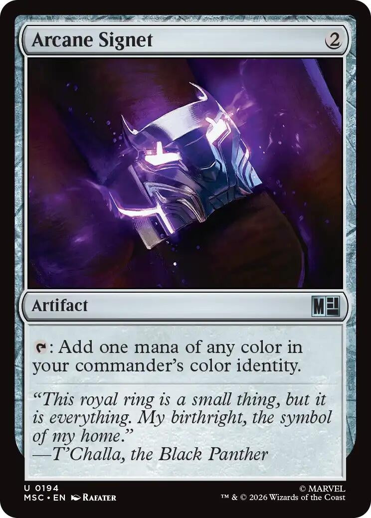 Image for Arcane Signet (0194) (Surge Foil) (194) (MSC) - Magic: The Gathering