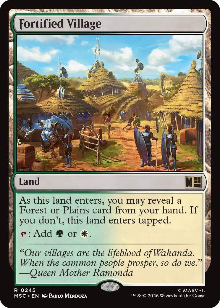 Image for Fortified Village (Surge Foil) (245) (MSC) - Magic: The Gathering