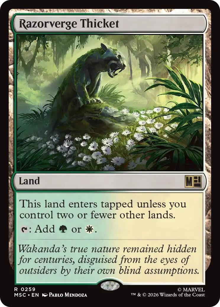 Image for Razorverge Thicket (Surge Foil) (259) (MSC) - Magic: The Gathering