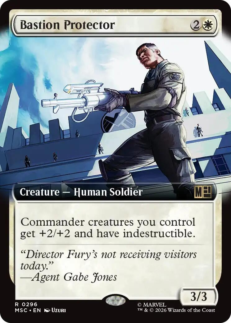 Image for Bastion Protector (Extended Art) (296) (MSC) - Magic: The Gathering