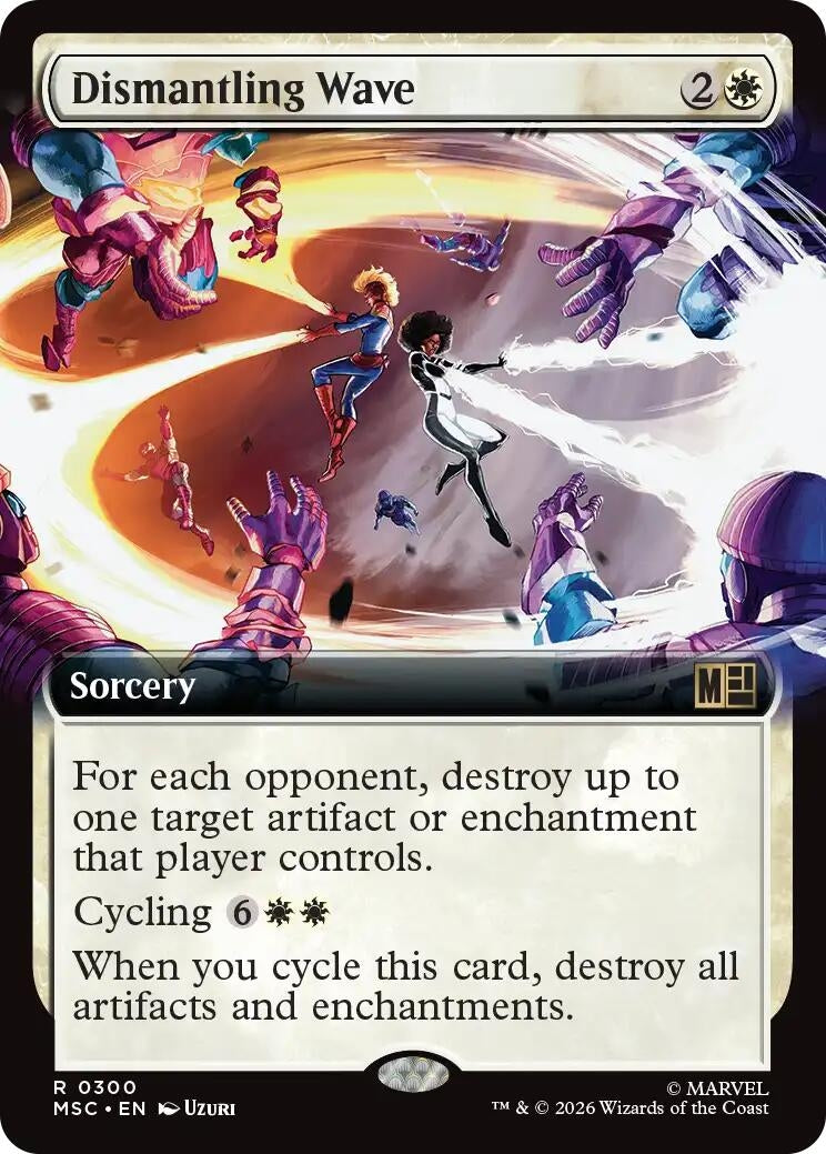 Image for Dismantling Wave (Extended Art) (300) (MSC) - Magic: The Gathering