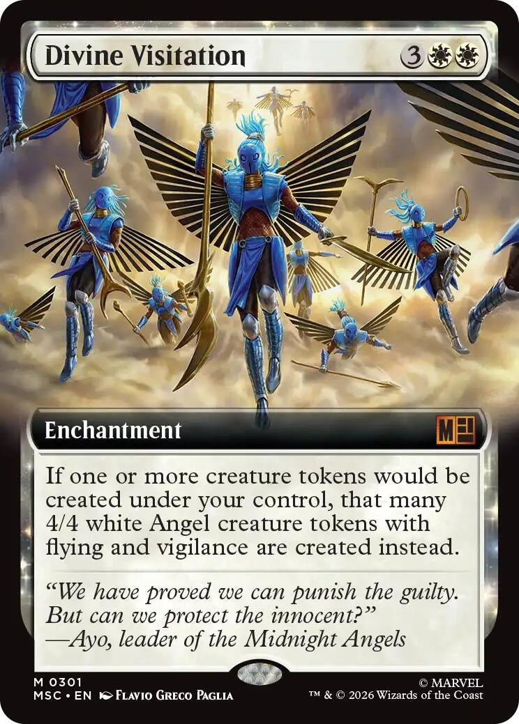 Image for Divine Visitation (Extended Art) (301) (MSC) - Magic: The Gathering