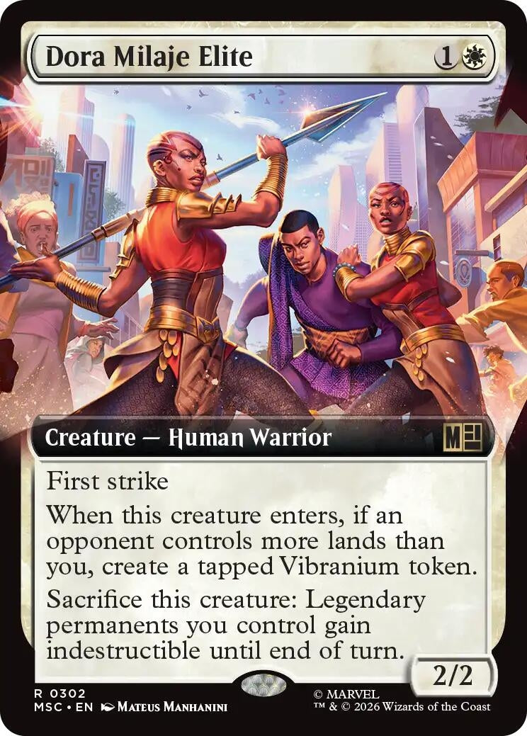 Image for Dora Milaje Elite (Extended Art) (302) (MSC) - Magic: The Gathering