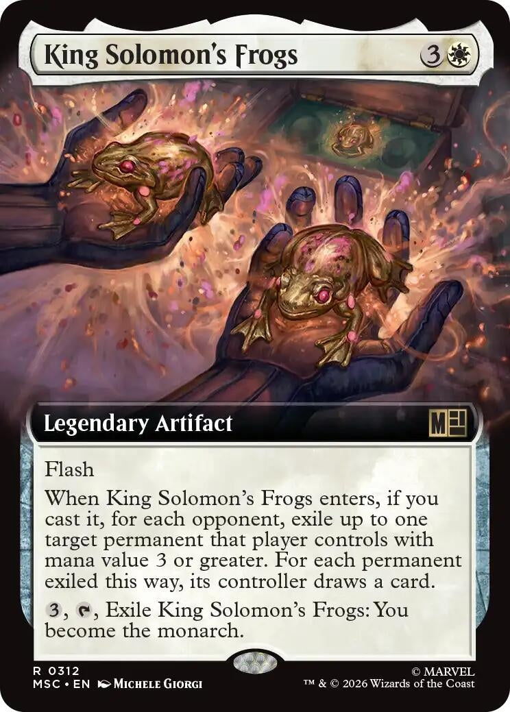 Image for King Solomon's Frogs (Extended Art) (312) (MSC) - Magic: The Gathering