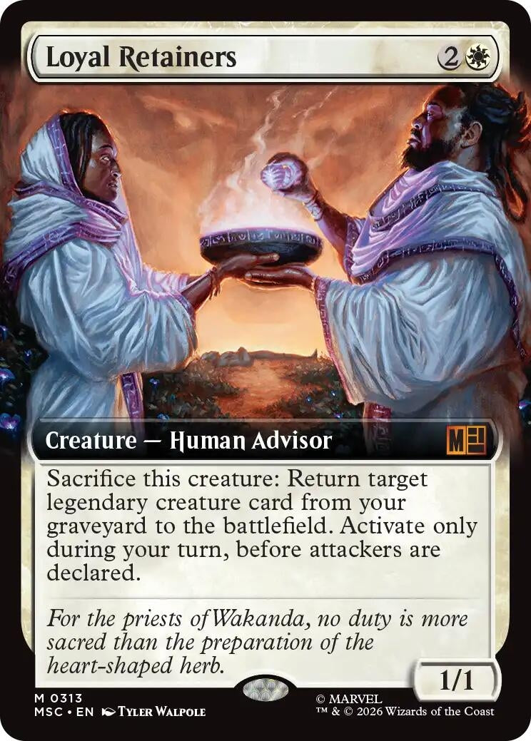 Image for Loyal Retainers (Extended Art) (313) (MSC) - Magic: The Gathering