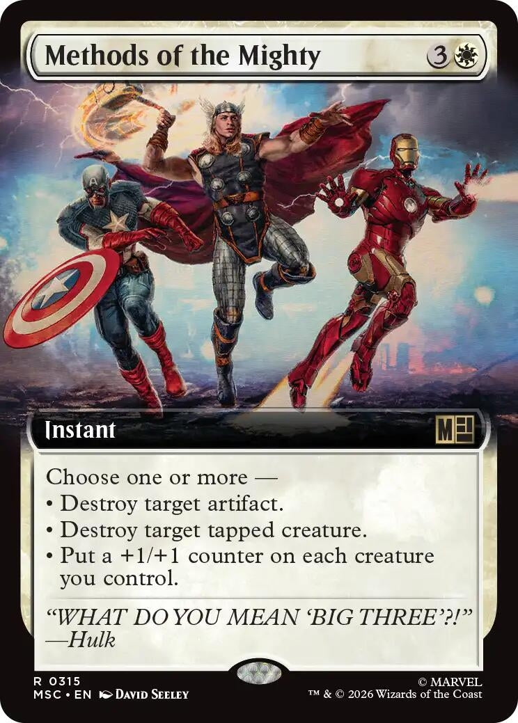Image for Methods of the Mighty (Extended Art) (315) (MSC) - Magic: The Gathering