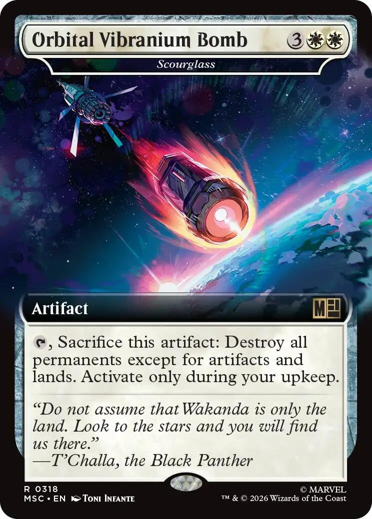 Image for Orbital Vibranium Bomb - Scourglass (Extended Art) (318) (MSC) - Magic: The Gathering