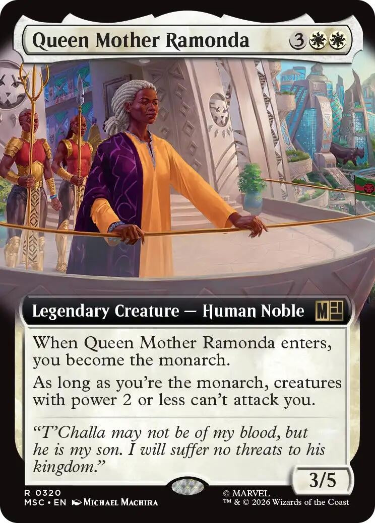 Image for Queen Mother Ramonda (Extended Art) (320) (MSC) - Magic: The Gathering