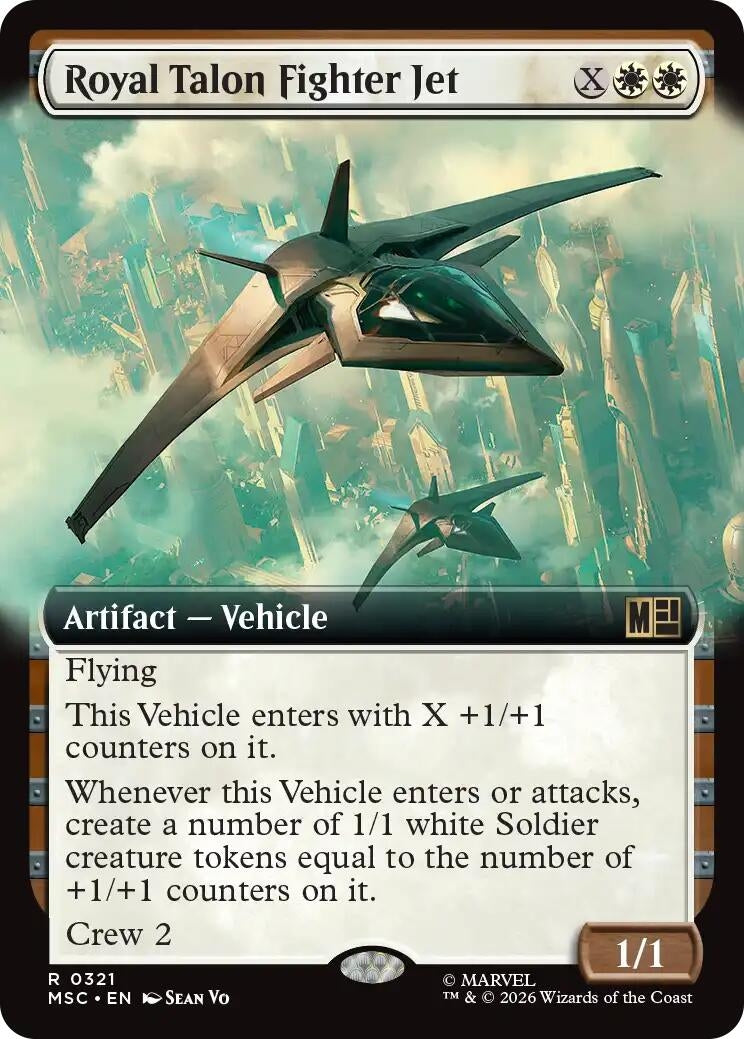 Image for Royal Talon Fighter Jet (Extended Art) (321) (MSC) - Magic: The Gathering