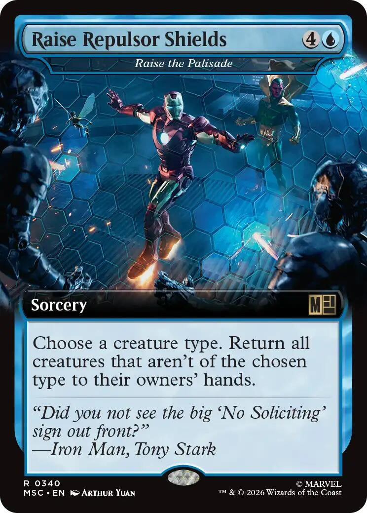 Image for Raise Repulsor Shields - Raise the Palisade (Extended Art) (340) (MSC) - Magic: The Gathering