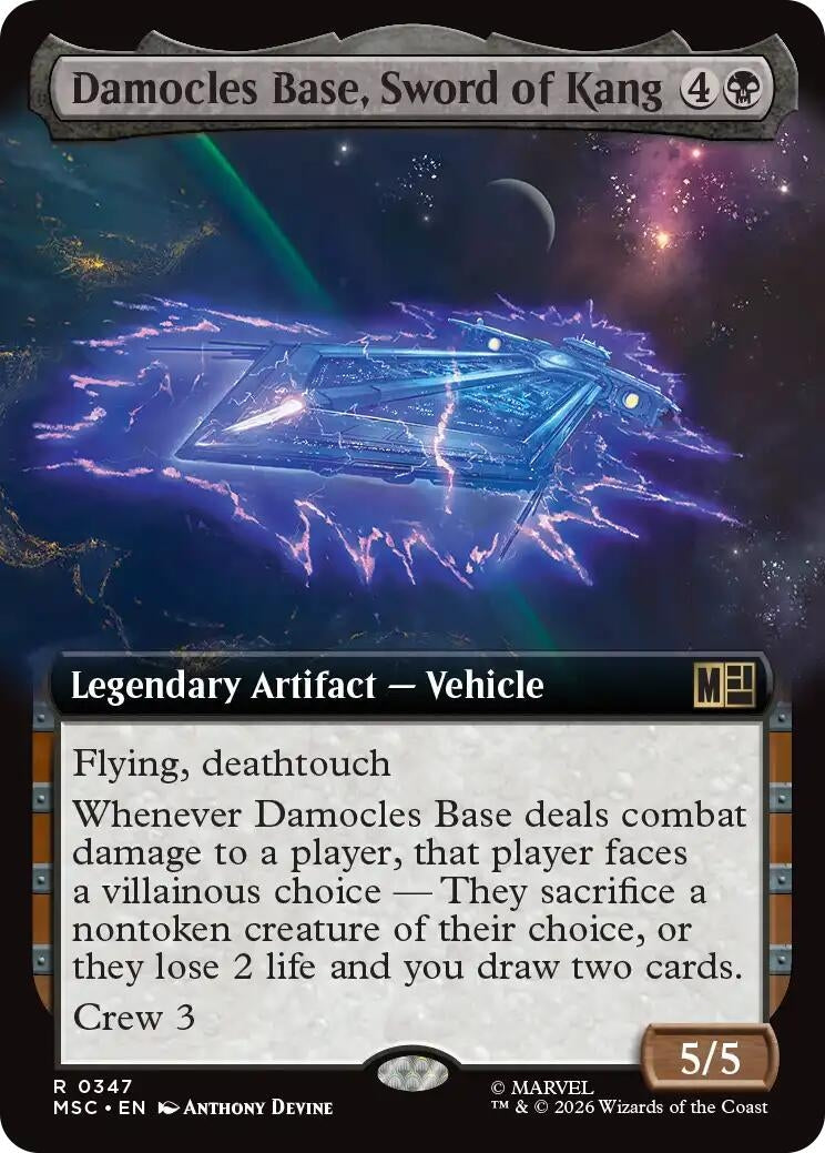 Damocles Base, Sword of Kang (Extended Art) (347) (MSC)