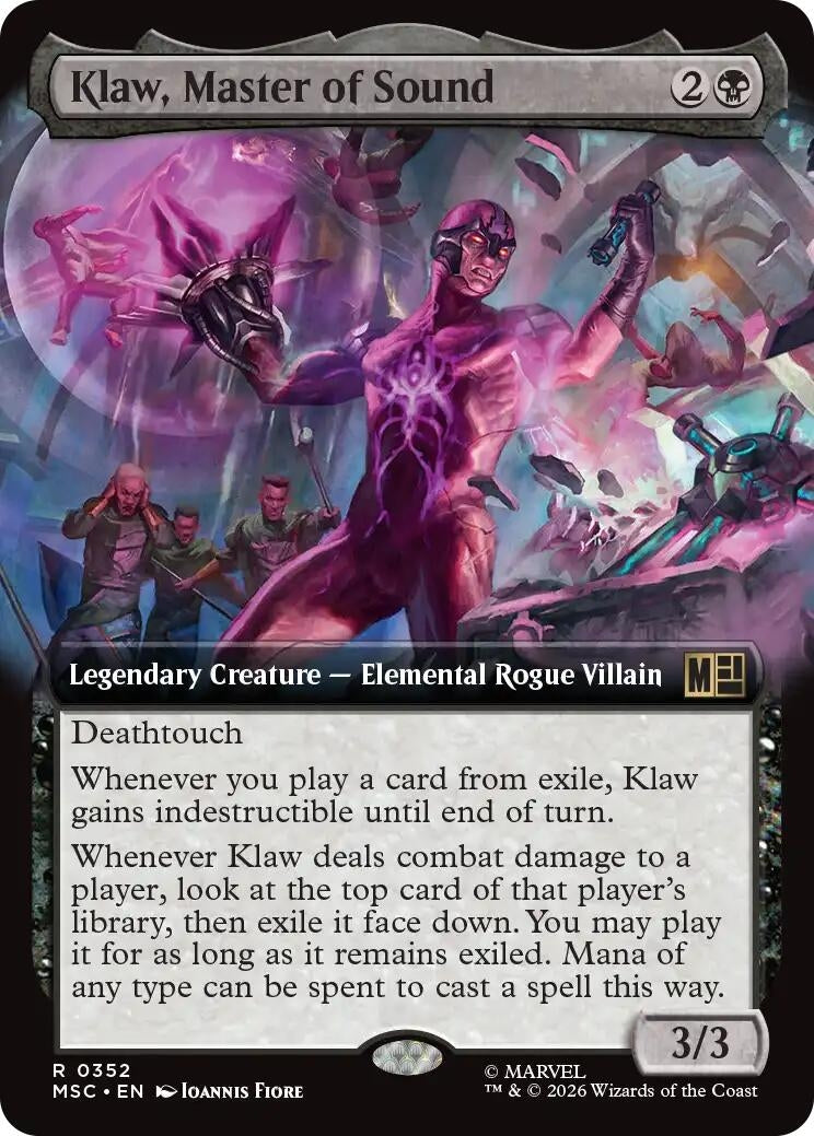 Image for Klaw, Master of Sound (Extended Art) (352) (MSC) - Magic: The Gathering