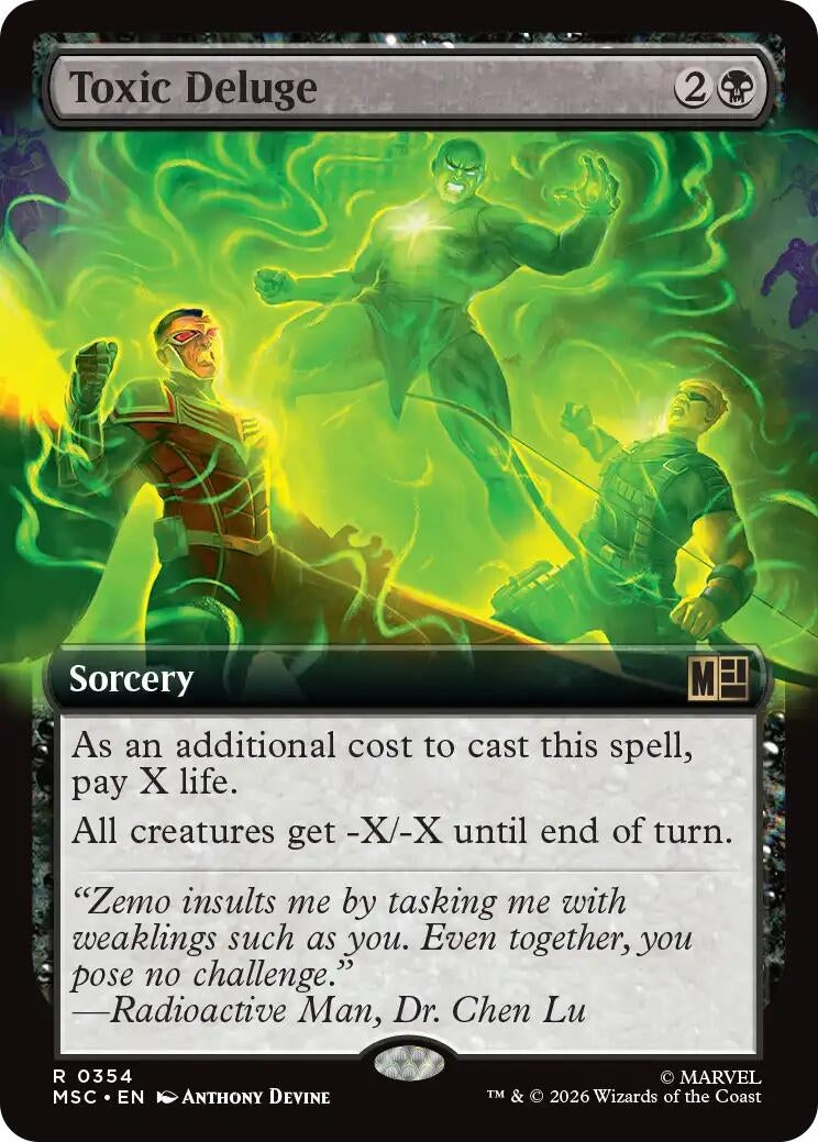 Image for Toxic Deluge (Extended Art) (354) (MSC) - Magic: The Gathering