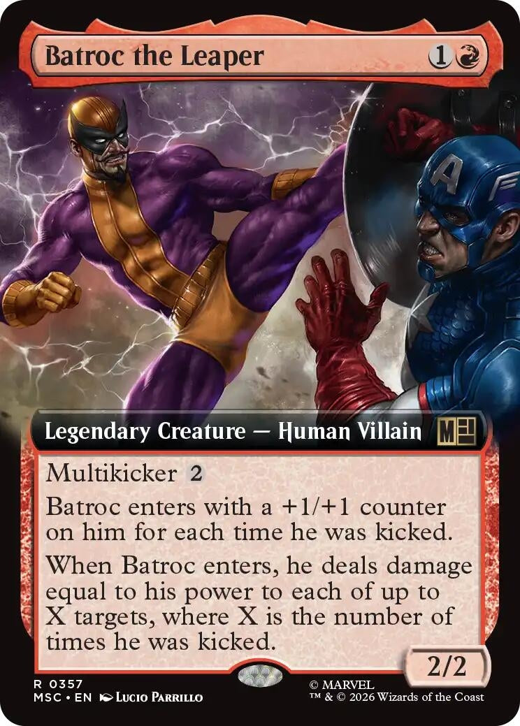 Image for Batroc the Leaper (Extended Art) (357) (MSC) - Magic: The Gathering