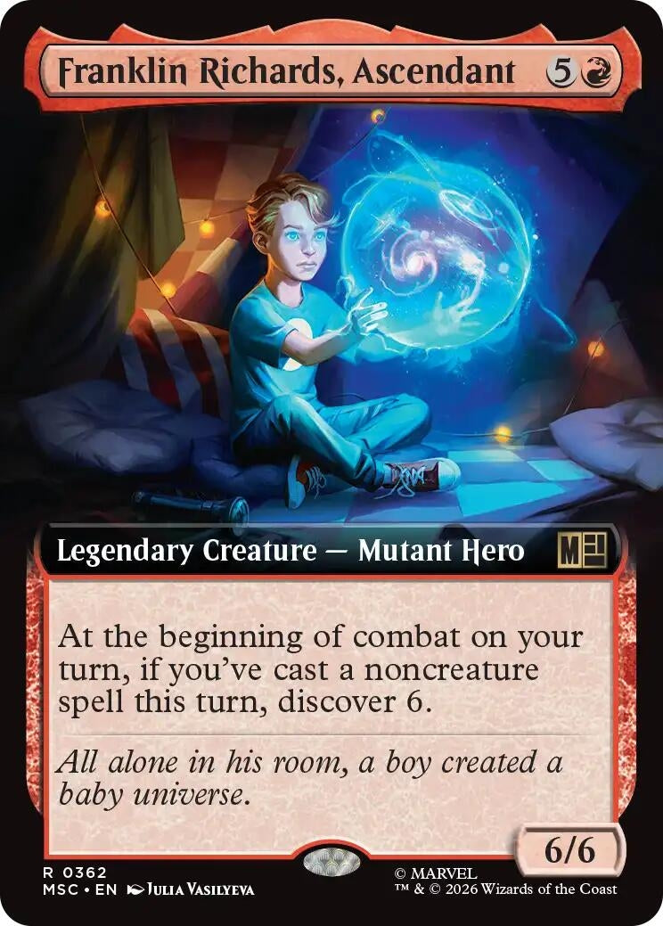 Image for Franklin Richards, Ascendant (Extended Art) (362) (MSC) - Magic: The Gathering