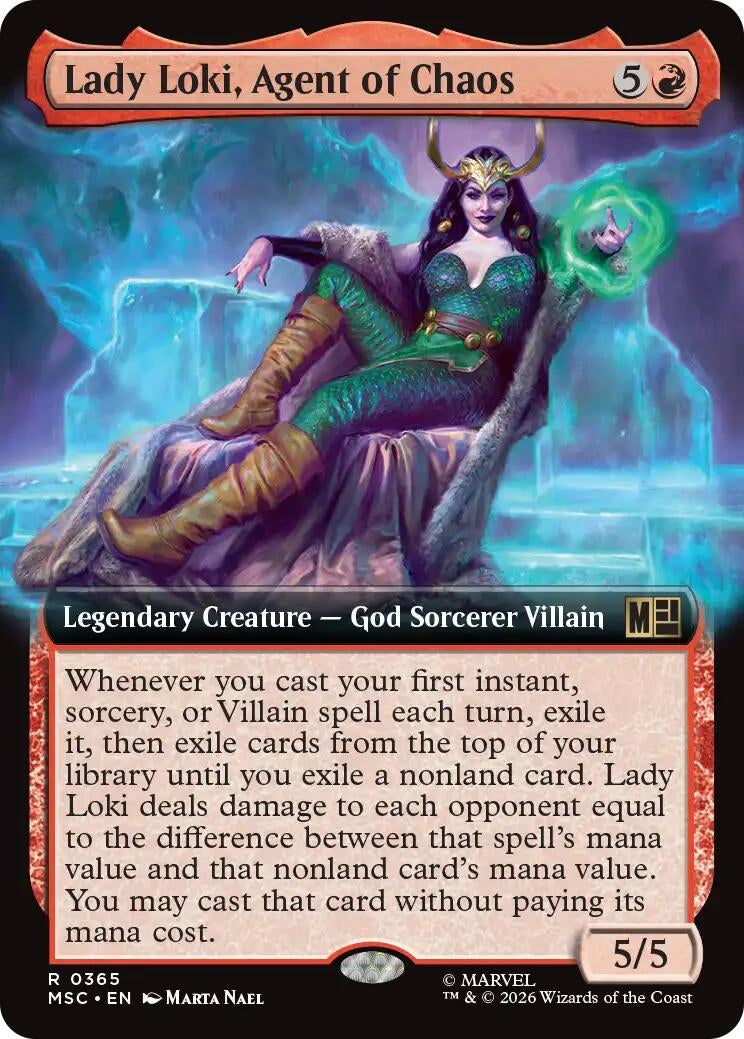 Image for Lady Loki, Agent of Chaos (Extended Art) (365) (MSC) - Magic: The Gathering