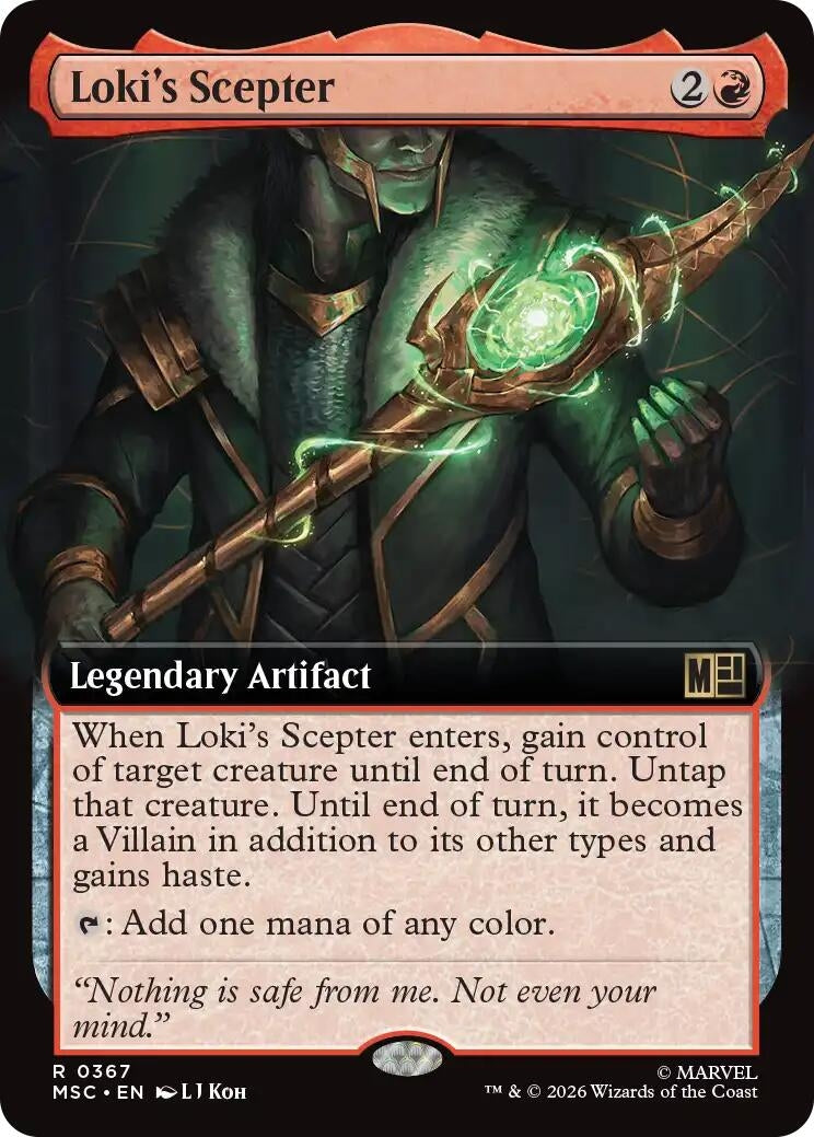 Image for Loki's Scepter (Extended Art) (367) (MSC) - Magic: The Gathering