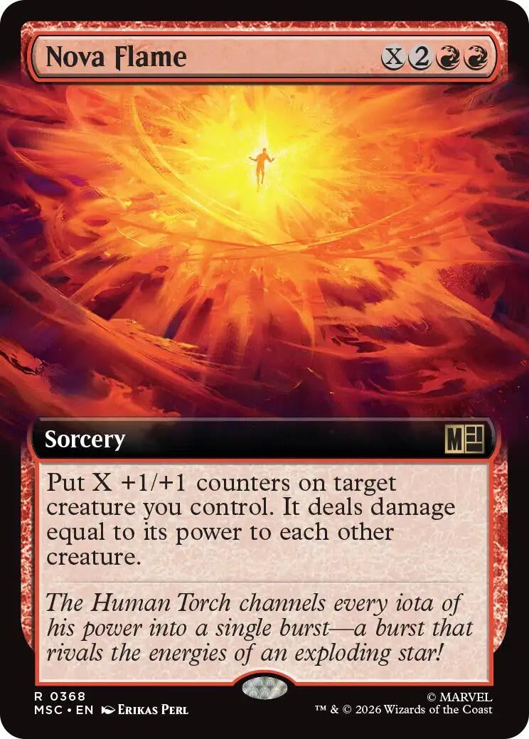 Image for Nova Flame (Extended Art) (368) (MSC) - Magic: The Gathering