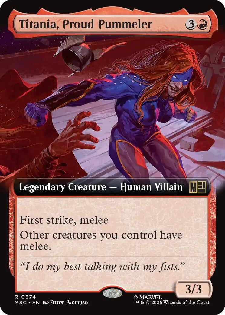 Image for Titania, Proud Pummeler (Extended Art) (374) (MSC) - Magic: The Gathering