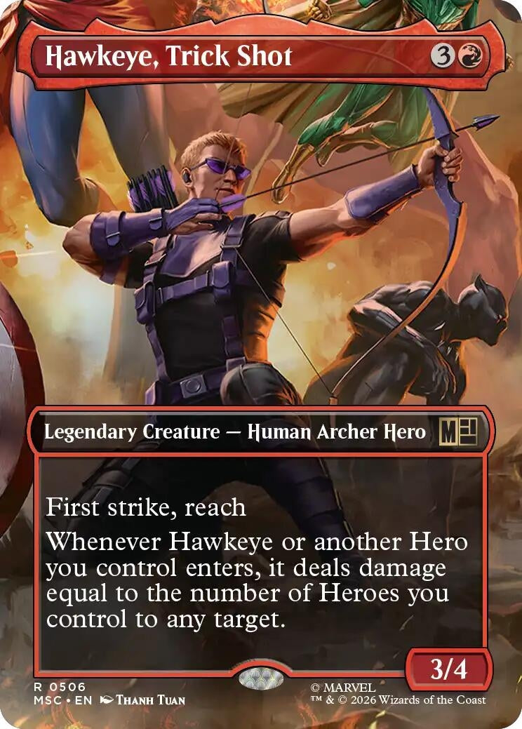 Image for Hawkeye, Trick Shot (Borderless) (506) (MSC) - Magic: The Gathering