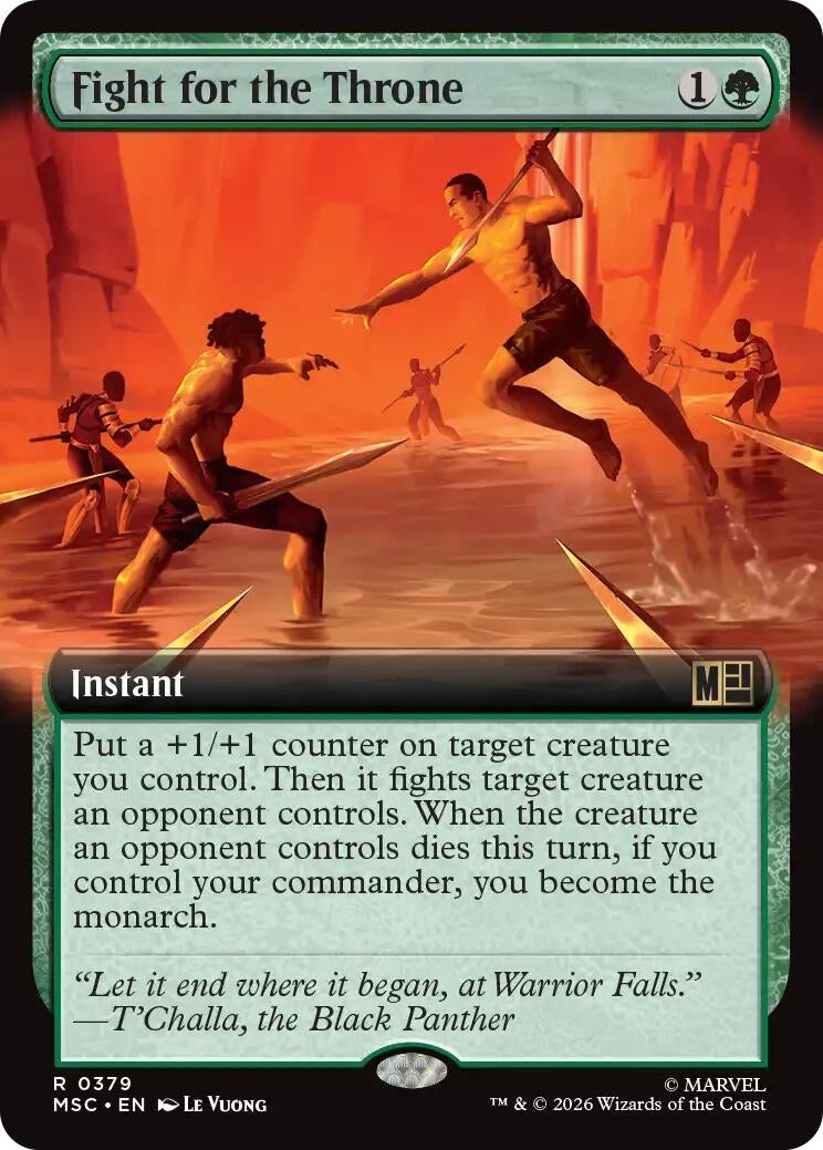 Image for Fight for the Throne (Extended Art) (379) (MSC) - Magic: The Gathering