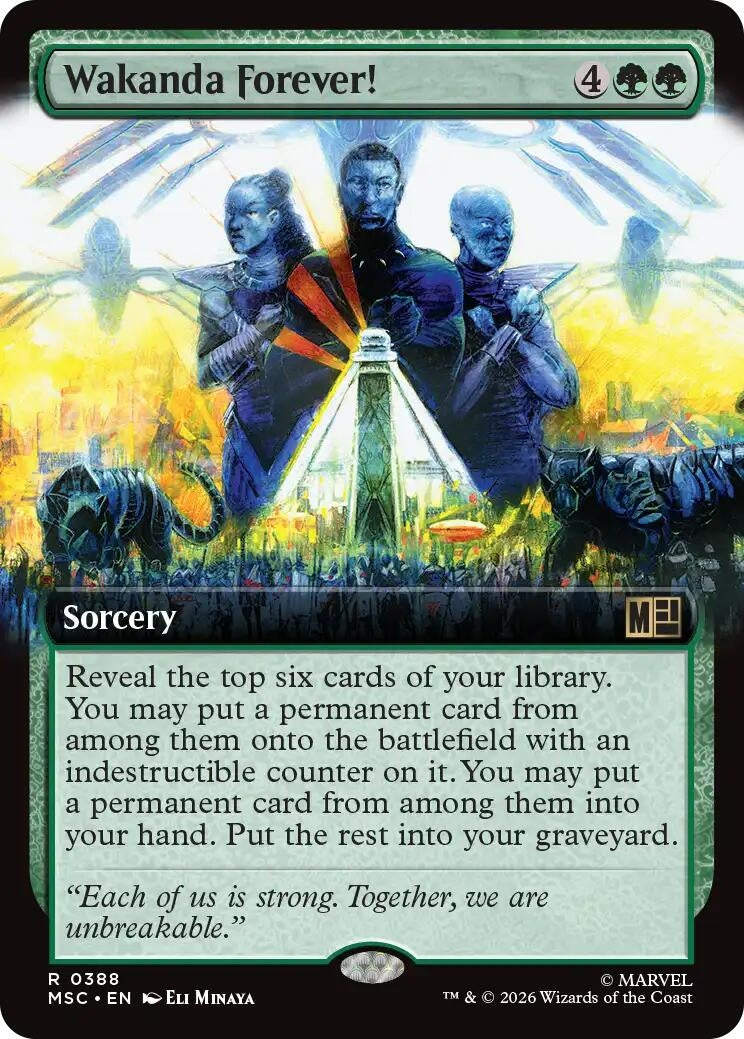 Image for Wakanda Forever! (Extended Art) (388) (MSC) - Magic: The Gathering