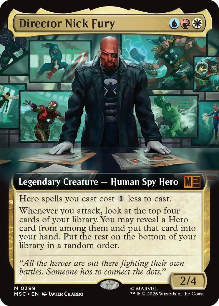 Image for Director Nick Fury (Extended Art) (399) (MSC) - Magic: The Gathering